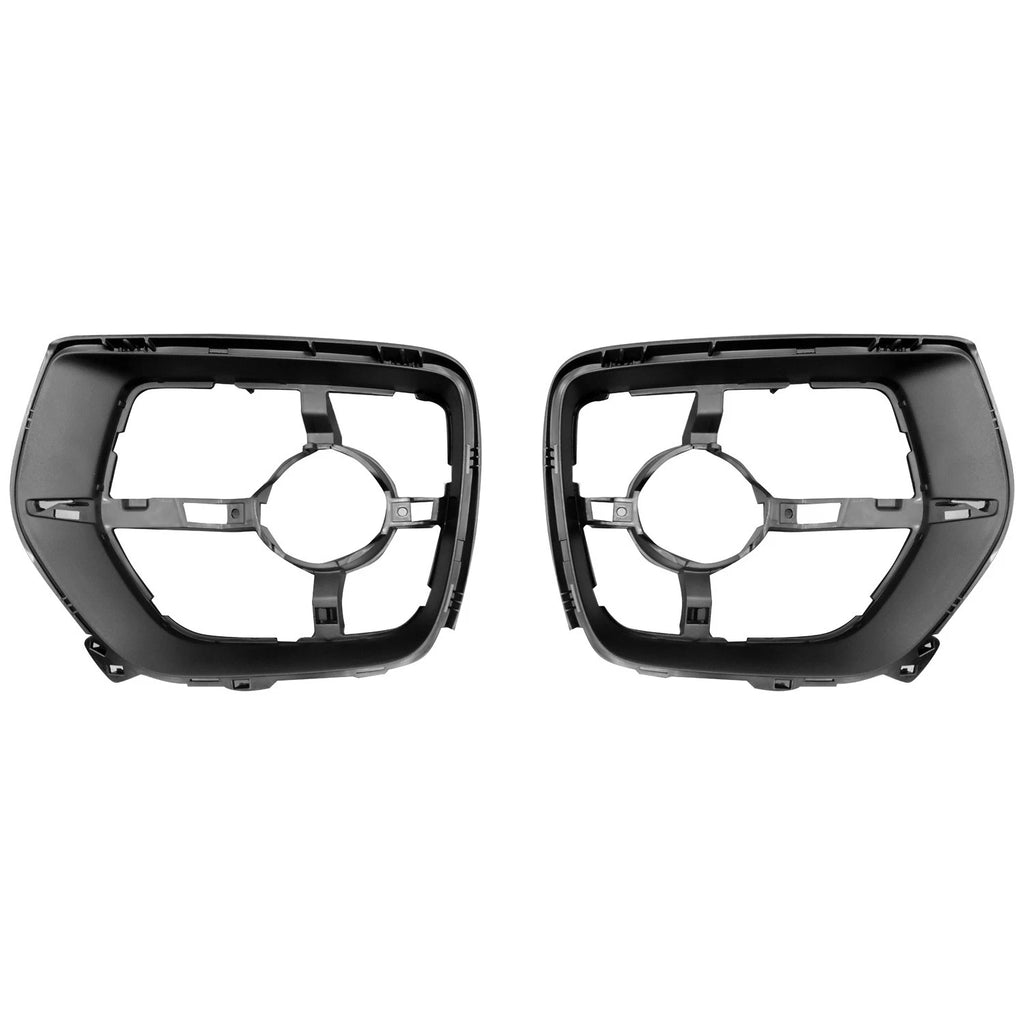 Replacement ABS Plastic Driver/Passenger Inner 2-Piece Set of Fog Light Brackets