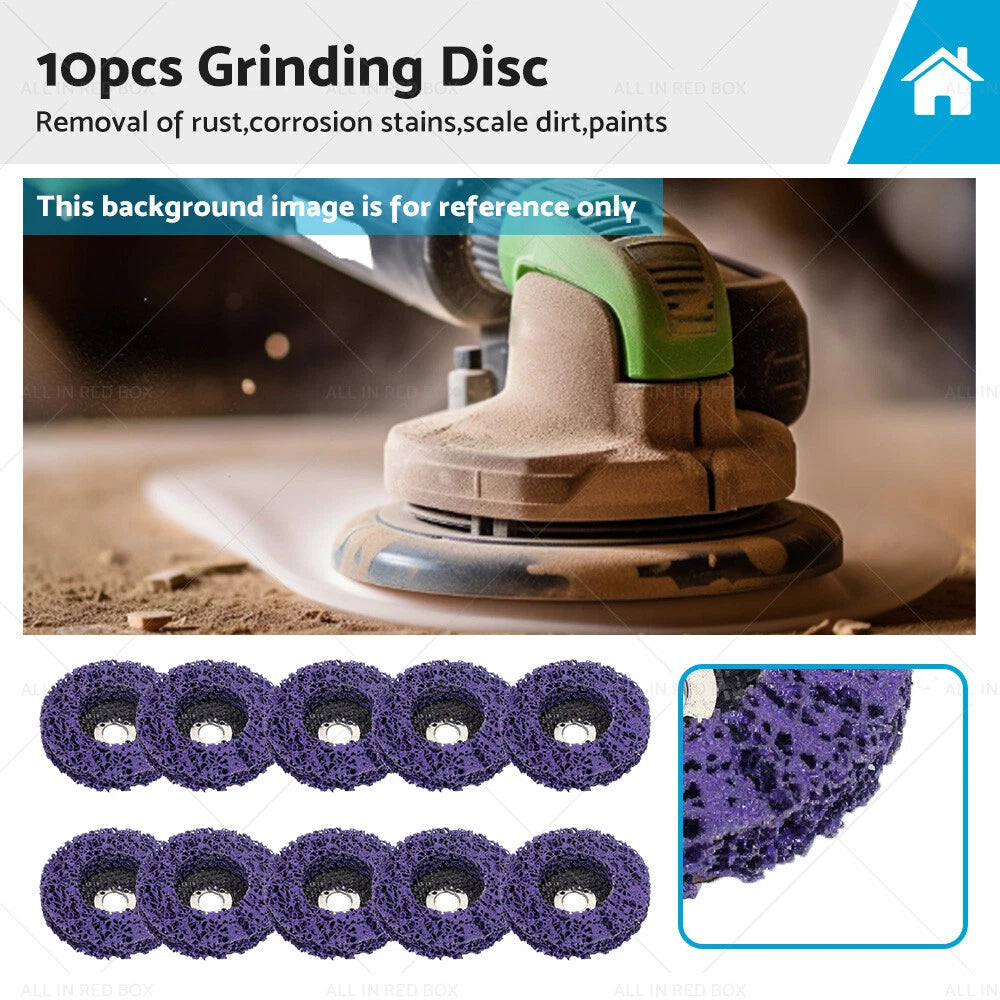 10PCS Poly Strip Disc for Grinder 4" Abrasive Wheel