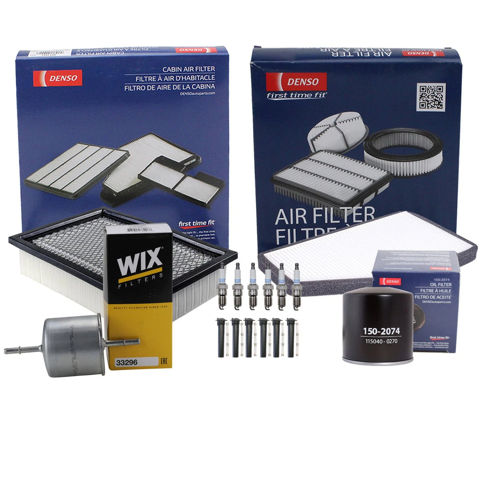 Denso 6 Spark Plug & Boots Kit for Mazda Tribute S (2008)