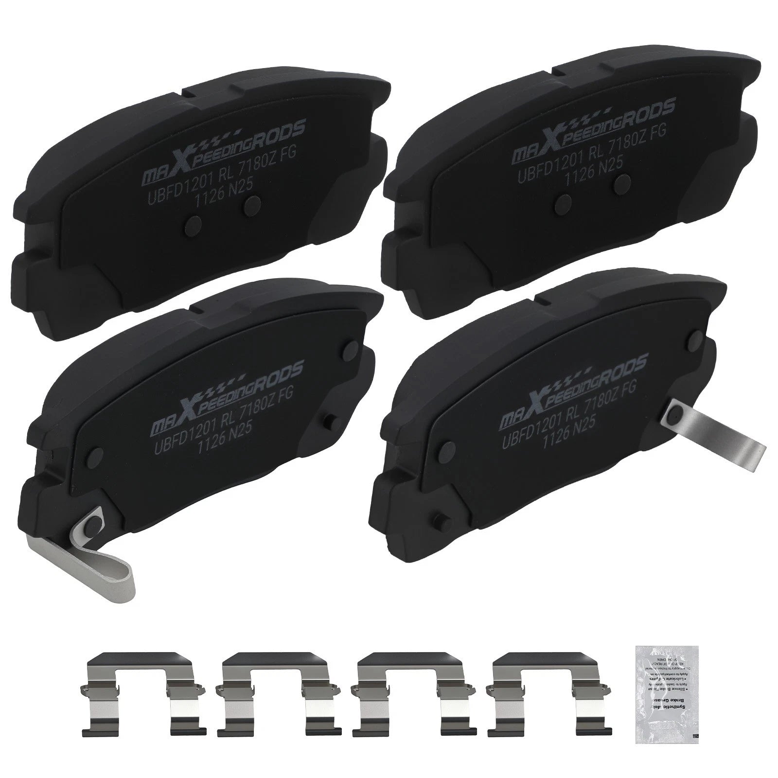 Rear Ceramic Brake Pads Kit for Pontiac Torrent (2007–2009) / GMC Terrain (2010–2017)