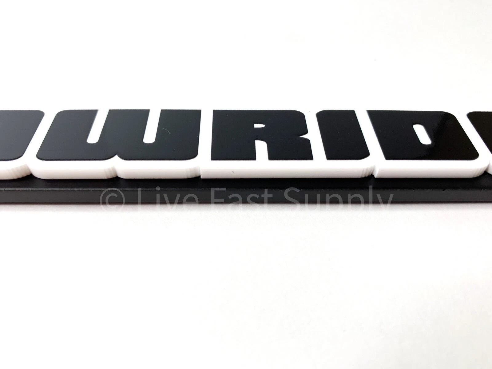 Matte Black Premium License Plate Frame with White Outline for Chevrolet Camaro (2010–2015)