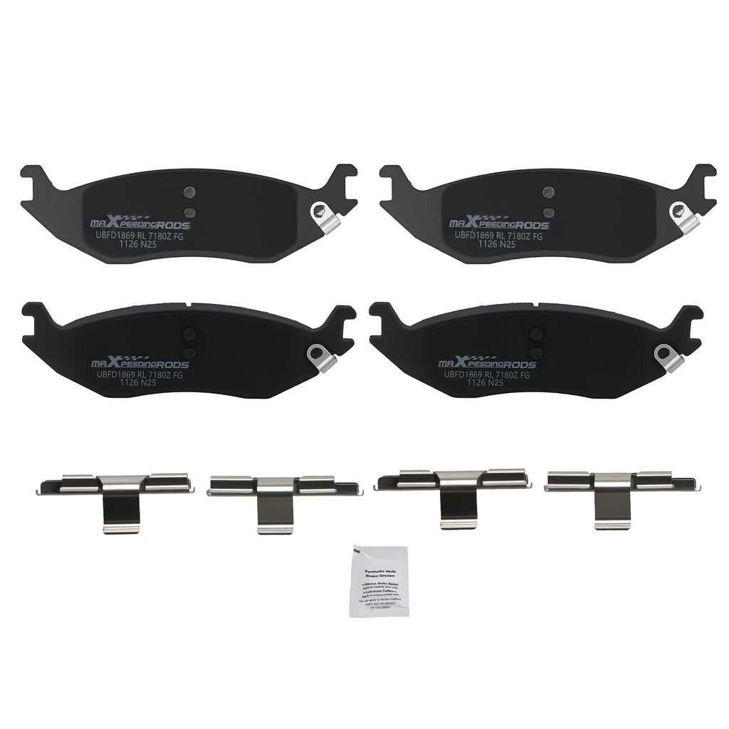 Set of 4 Rear Ceramic Brake Pads for Dodge Ram 1500 (2002-2006)