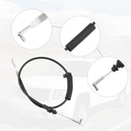 Front Left Door Handle Release Cable for Honda Accord (2003–2007) Black