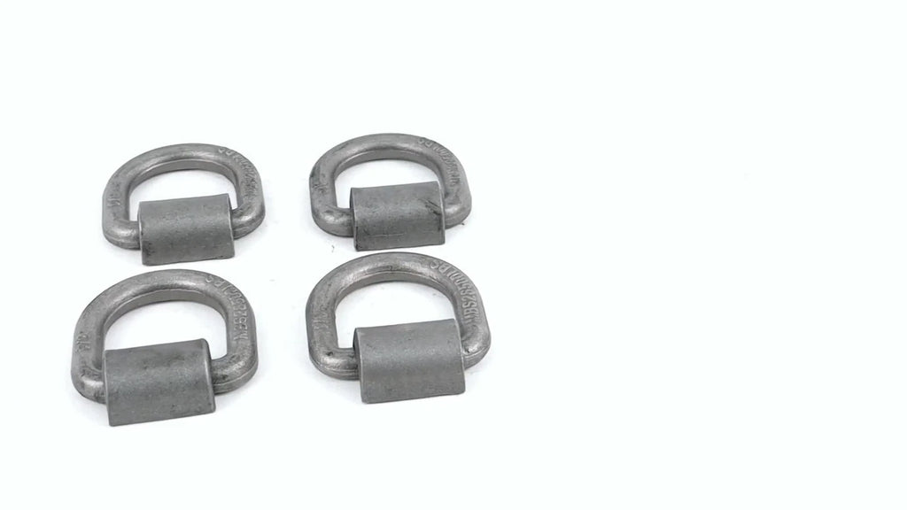 Set of 4 Weld-On Forged D Rings for Heavy Duty Applications