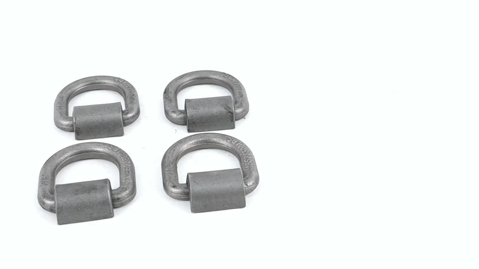 Set of 4 Weld-On Forged D Rings for Heavy Duty Applications
