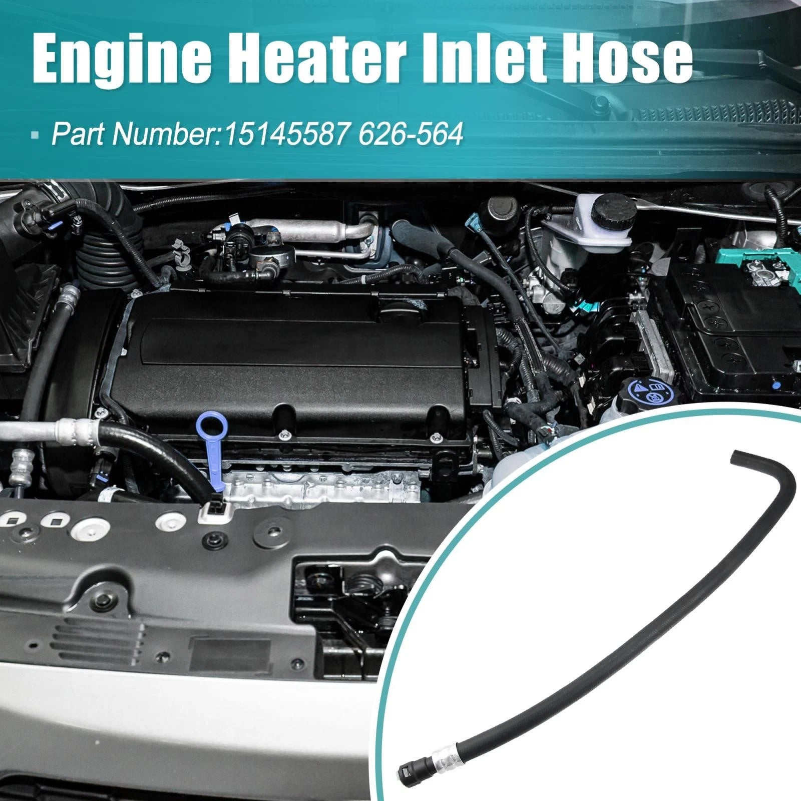 Heater Inlet Hose 15145587 for Cadillac Chevrolet Tahoe Suburban GMC 