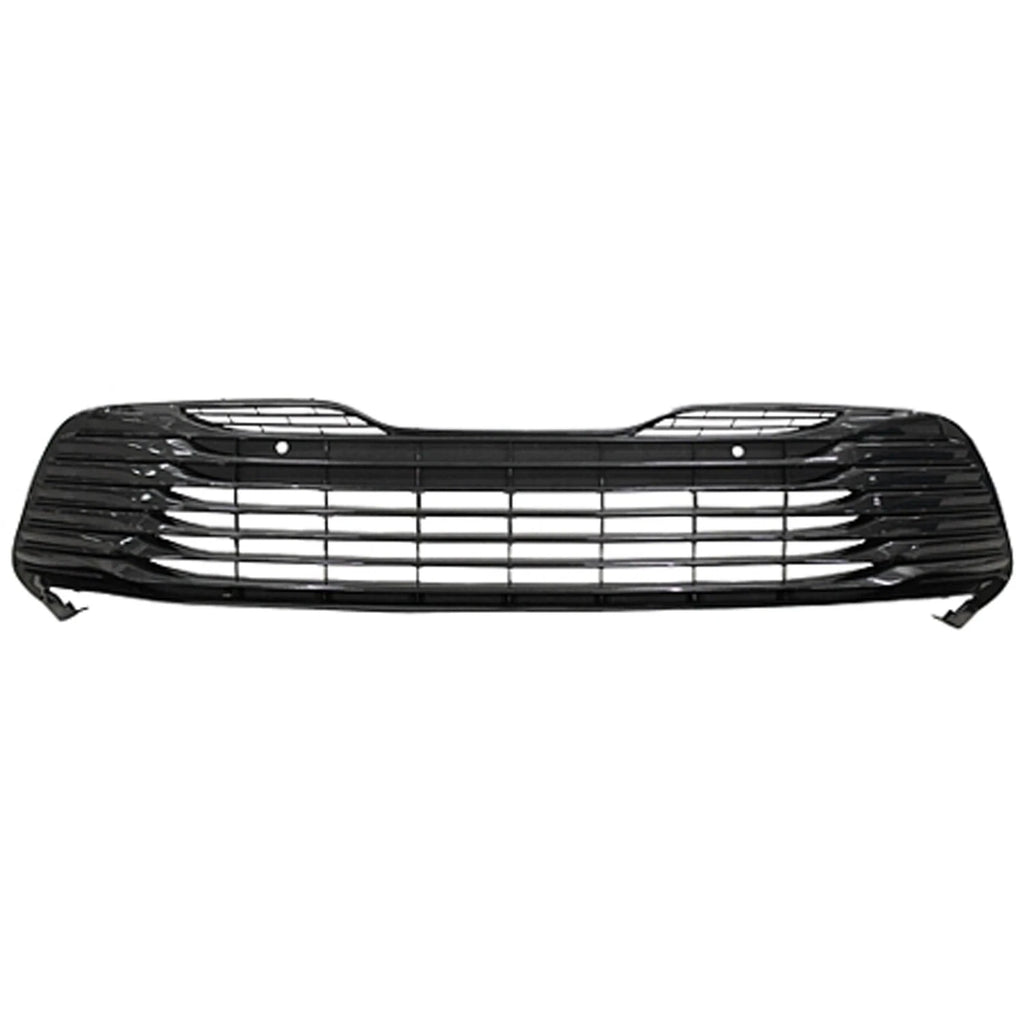 Replacement Gray Polypropylene Front Lower Grille w/Park Assist Sensor Holes