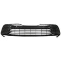 Replacement Gray Polypropylene Front Lower Grille w/Park Assist Sensor Holes