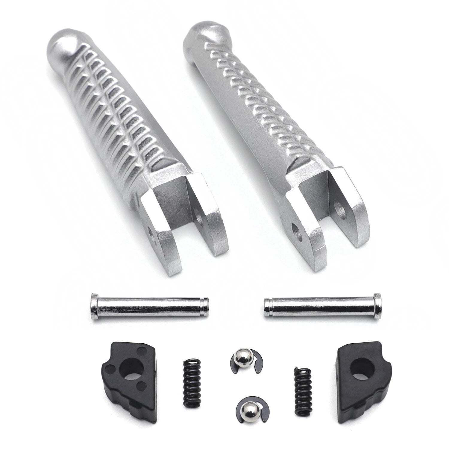 Silver Rear Passenger Footpeg Footrest for Ducati 848 (2008), 1098/S (2007-2008), 1098 (2010-2011)