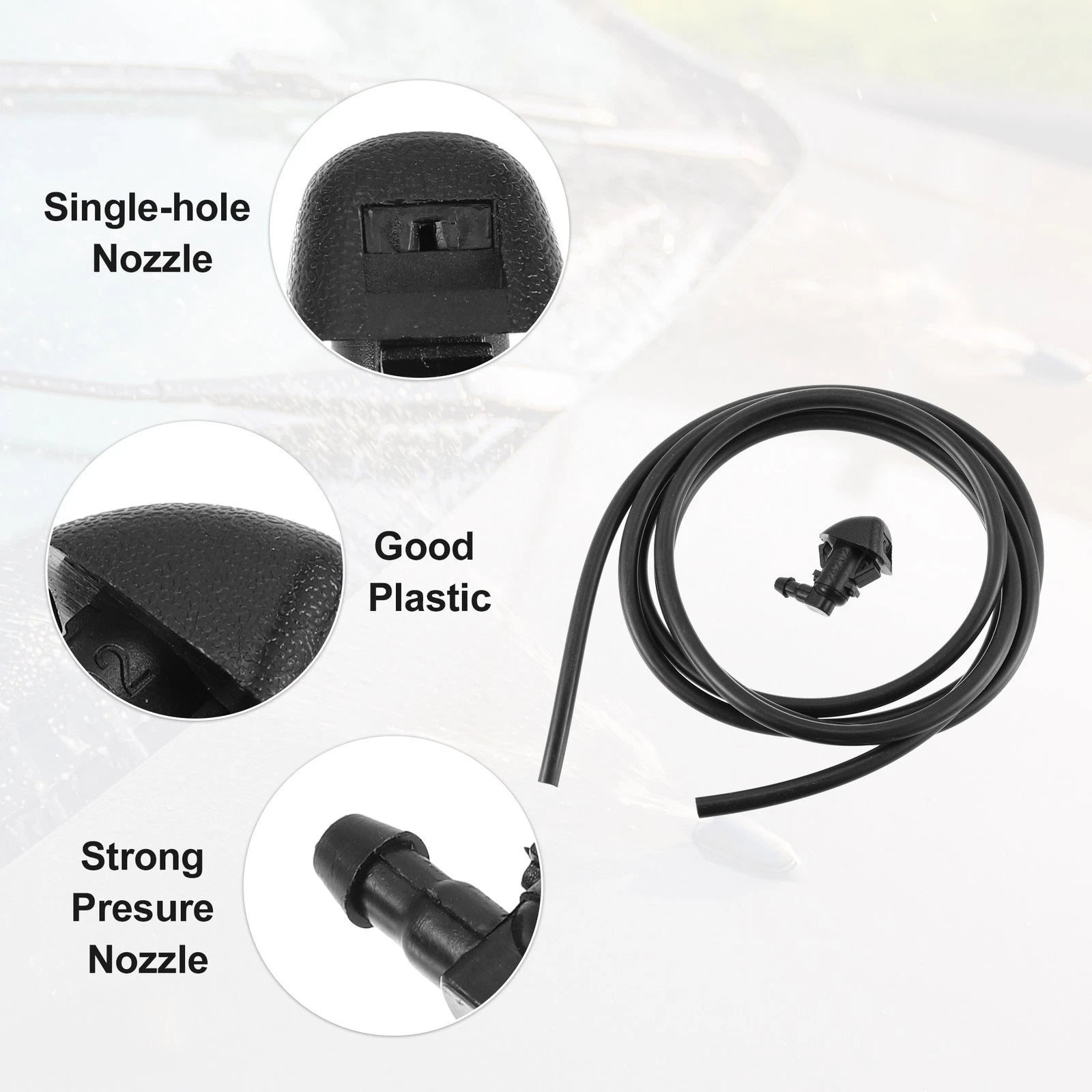 Set of 2 Windshield Washer Nozzles for Toyota Sienna (2004–2010)