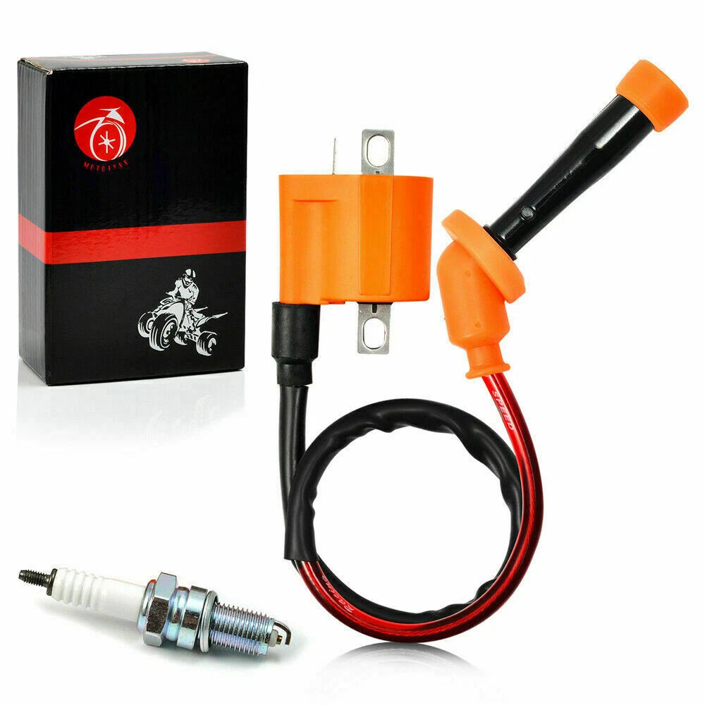 Ignition Coil Spark Plug for Yamaha Grizzly 660 YFM660 (2002–2008) 3KJ-82310-10-00