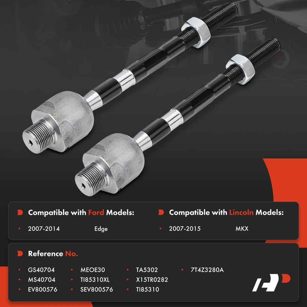 2X Front Inner Tie Rod End for Ford Edge Lincoln MKX (2007-2015)
