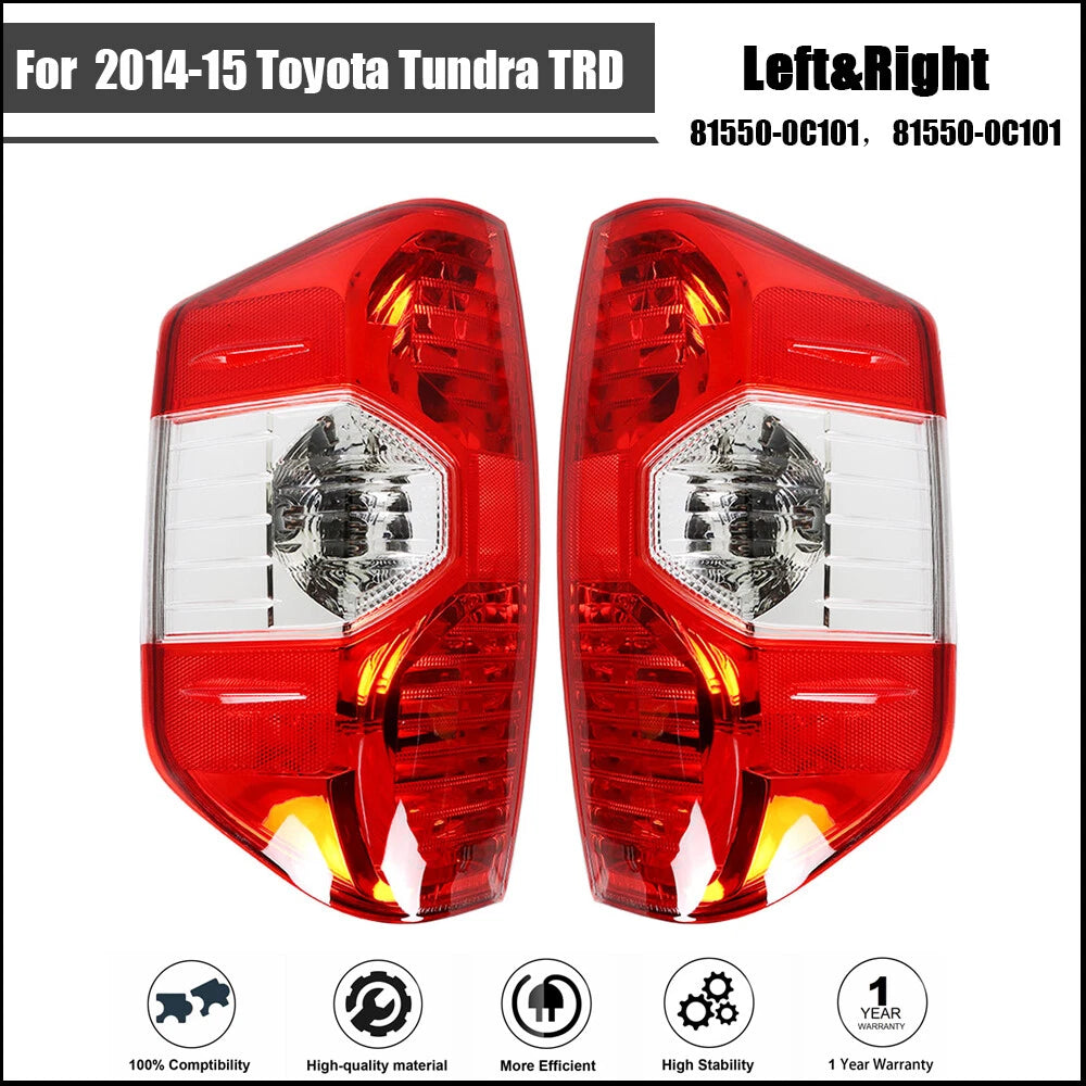 Tail Light Assembly Set for Toyota Tundra (2014â2015) Halogen
