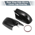 Pair Rearview Mirror Cover Overlay Gloss Black for Dodge Charger (2011–2021)