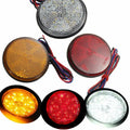 Round LED Reflector Tail Brake Stop Light for Motorcycle Truck Trailer Car
