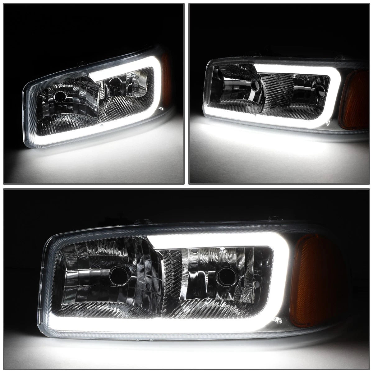 LED DRL Headlight & Bumper Lamps for GMC Yukon XL/Sierra Denali (2000–2006)