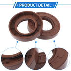 2X Oil Seal Rotary Shaft Seal for Various Models (35x62x12mm) FKM Rubber