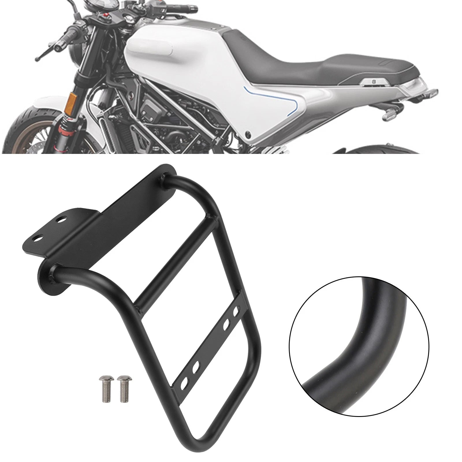 Side Bag Racks Saddlebag Mounting Bracket Right for Vitpilen Svartpilen 125 (2019–2023)