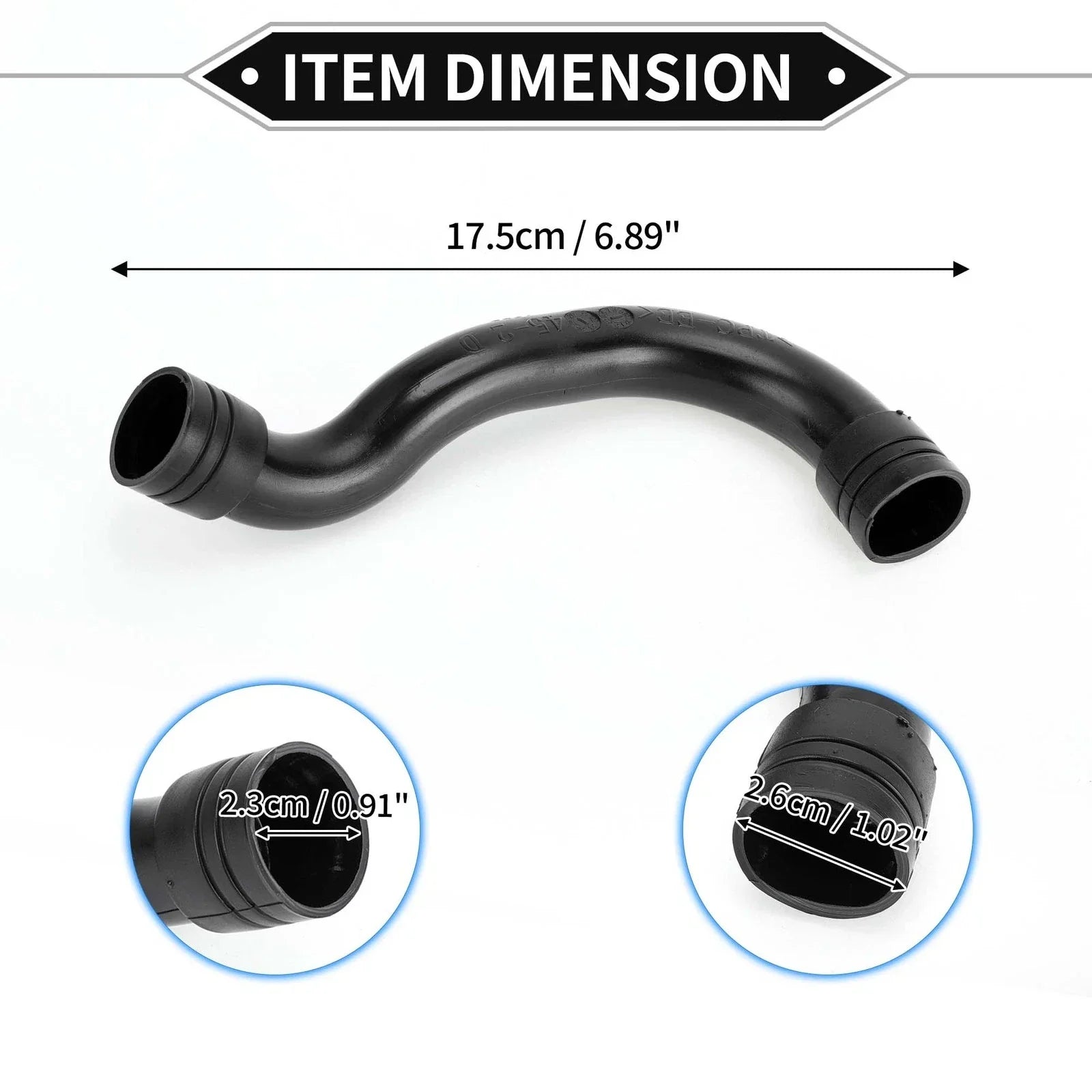 Intake Hose for Mercedes-Benz W271 2009-2016, Black
