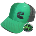 Cummins Trucker Hat Mesh Snapback Green Black (Richardson)