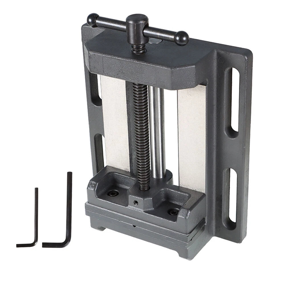 6 Inch Low Profile Drill Press Vise for Drilling Tapping & Reaming