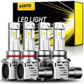 Set of 4 AUXITO 9005 + 9006 LED Car Headlight Kit for Vehicles