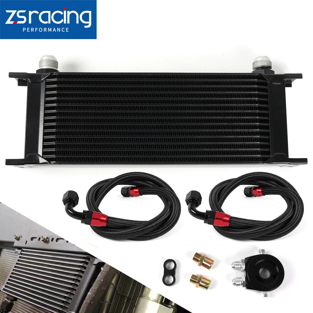 Oil Cooler Kit Universal 10 Rows AN10 Aluminium Alloy