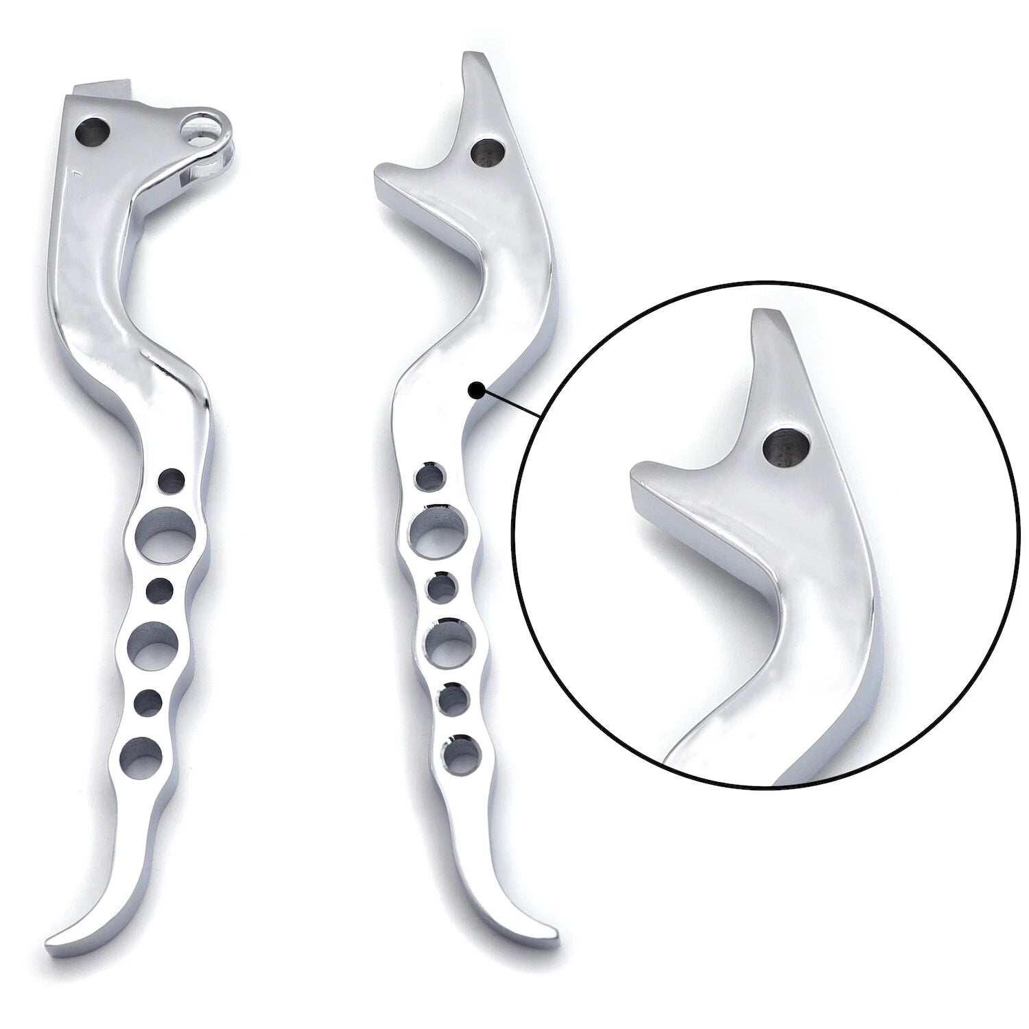 Chrome Hand Brake Clutch Levers for Suzuki Hayabusa GSXR1300 (1999–2007)