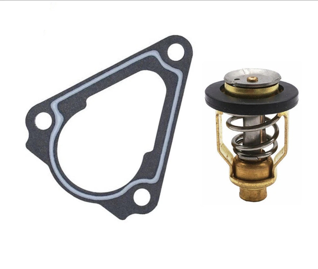 2X Thermostat & Gasket for Yamaha F150 Outboard (67F-12411-01-00, 63P-12414-00-00)