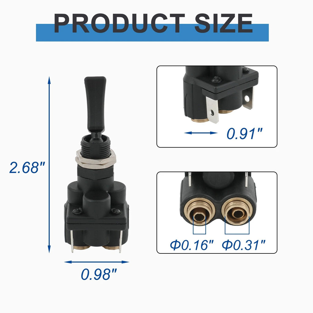 Air Electric Toggle Valve Paddle Switch for Peterbilt Kenworth