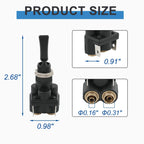 Air Electric Toggle Valve Paddle Switch for Peterbilt Kenworth
