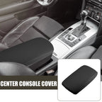 Center Console Armrest Cover for Audi A6L C6 (2005–2011) Faux Leather Black