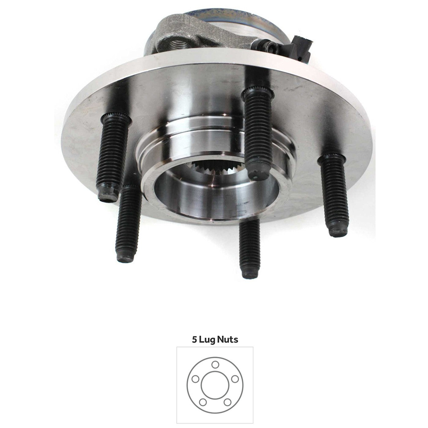 Wheel Hub for Ford Expedition (2000–2002) Front 5 Lug with Bearing/Sensor 4WD