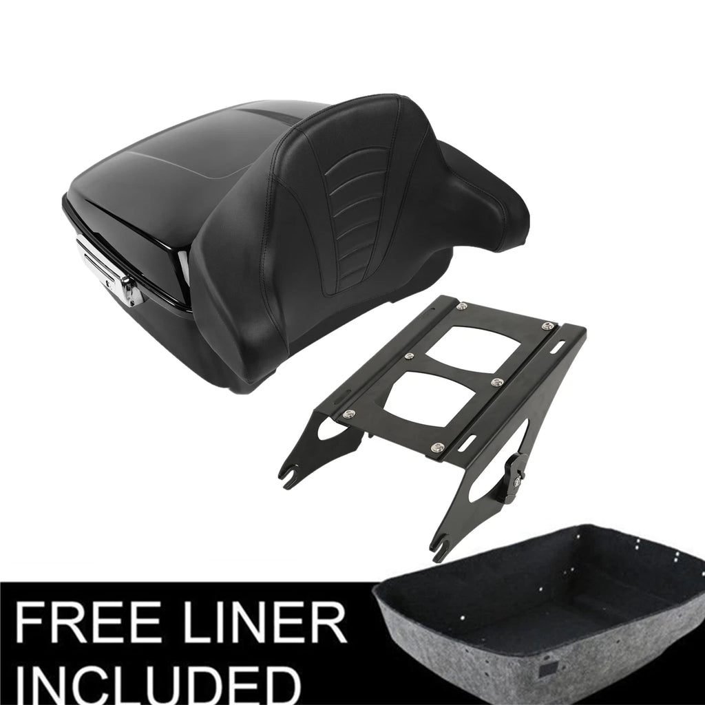Trunk Backrest Mount Rack for Harley Touring Street Road Glide (2014–2025)