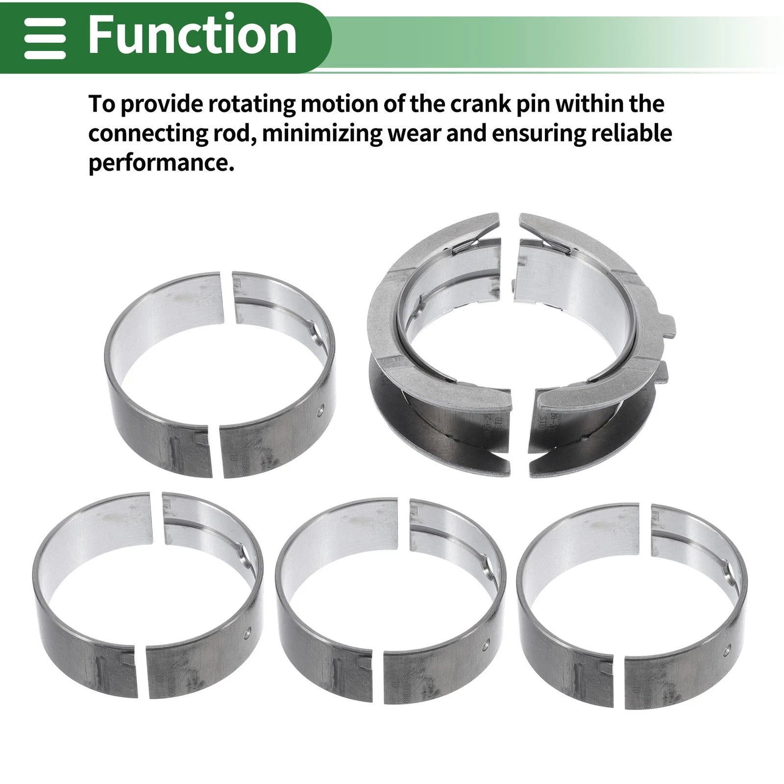Main Bearing Set No. 2102027900 for Hyundai Elantra (2000–2010)