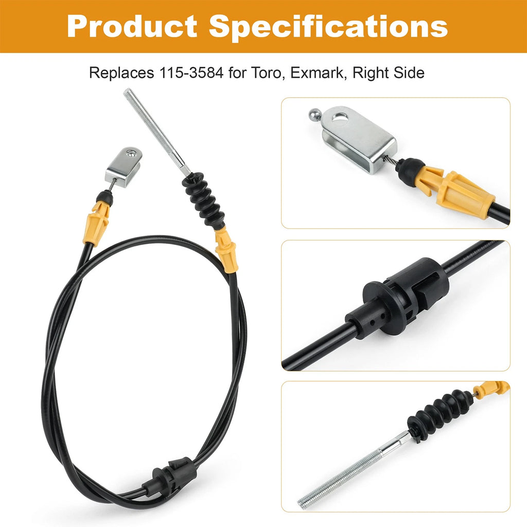 Right Hand Brake Cable 115-3584 for Lazer Z E-Series, Lazer Z, Lazer Z AS
