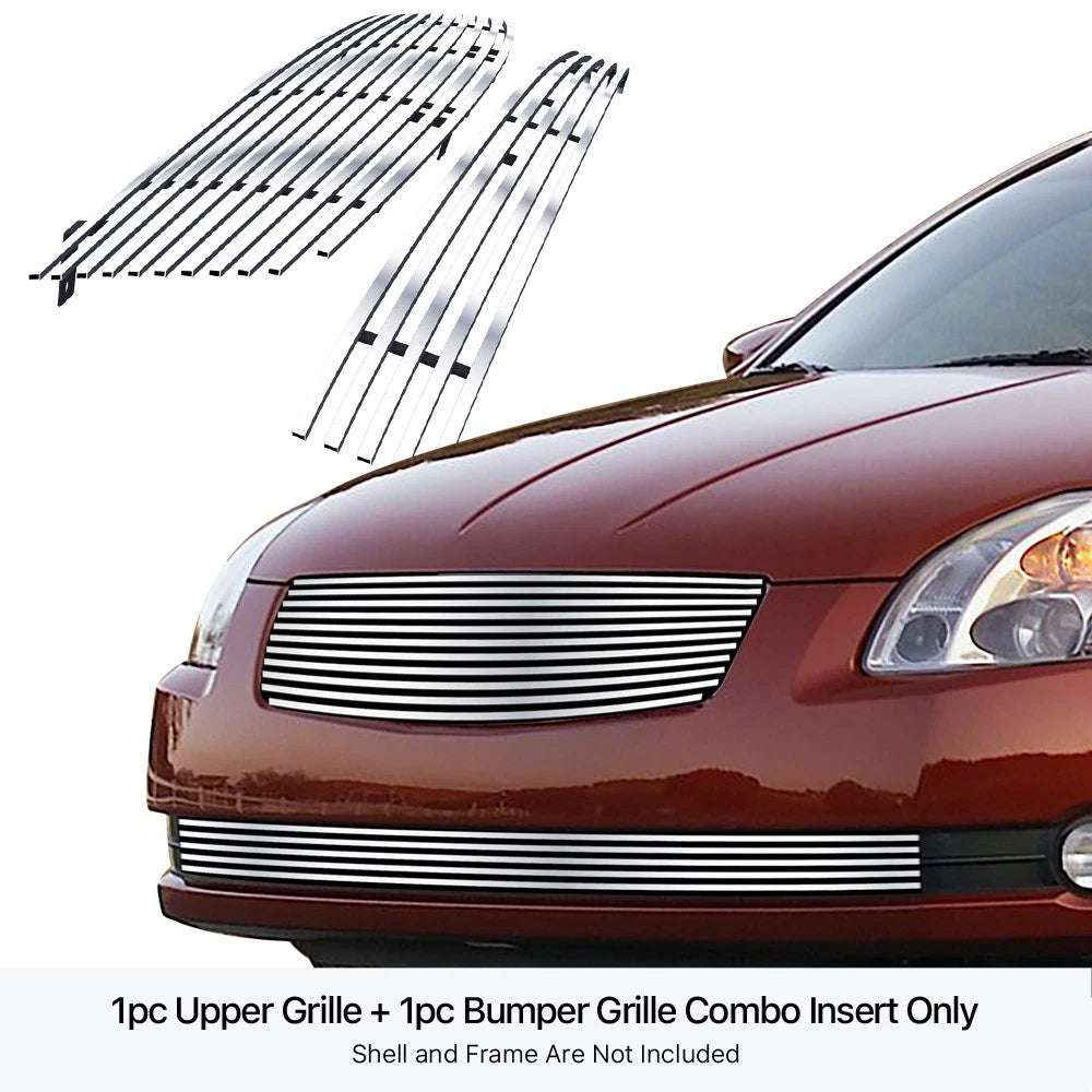 304 Stainless Chrome Billet Grille Insert for Nissan Maxima (2004-2006)