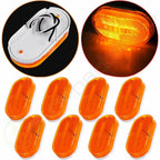 8X Amber LED 4" Side Marker Lamp for Motor Home