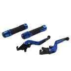 Blue Brake Clutch Lever Handlebar Grip Set for Yamaha FJR XJR 1300 (2001-2023)