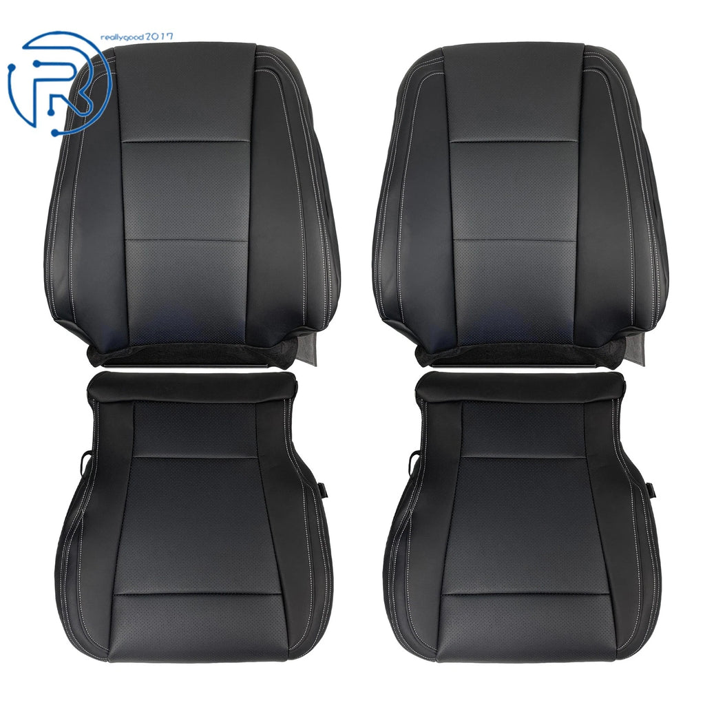 Set of 2 Black Seat Covers for Ford F150 (2015-2017)