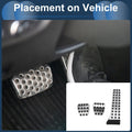 Manual Footrest Pedals Cover for Mercedes Benz C Class (2007-2014)