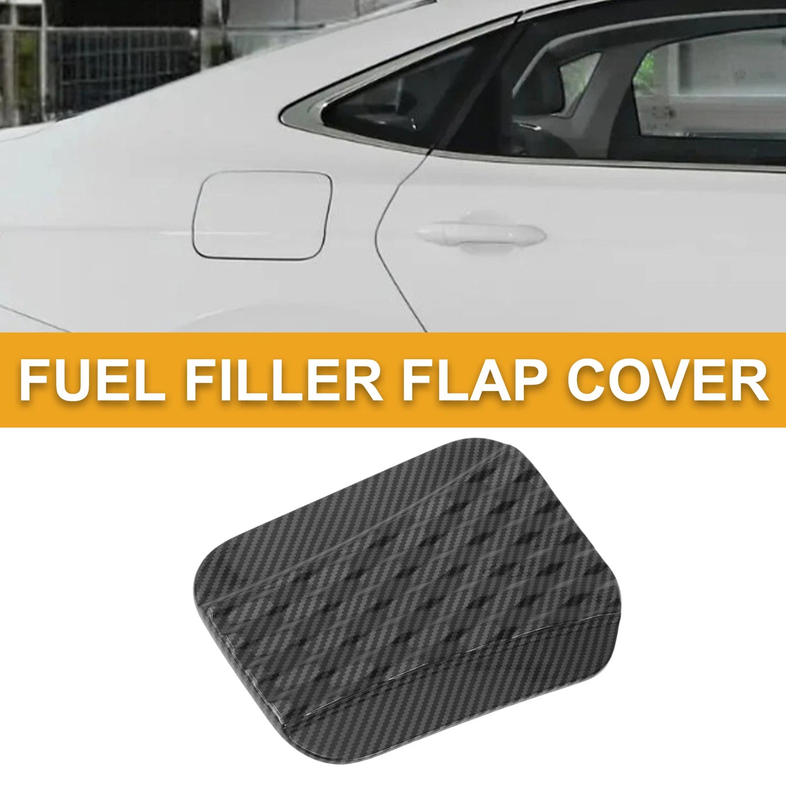 Fuel Tank Door Cap for Ford Bronco (2024–2025) Carbon Fiber Black