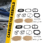 Set of 2 Carburetor Rebuild Kits for Polaris Freedom Genesis Octane Pro Virage