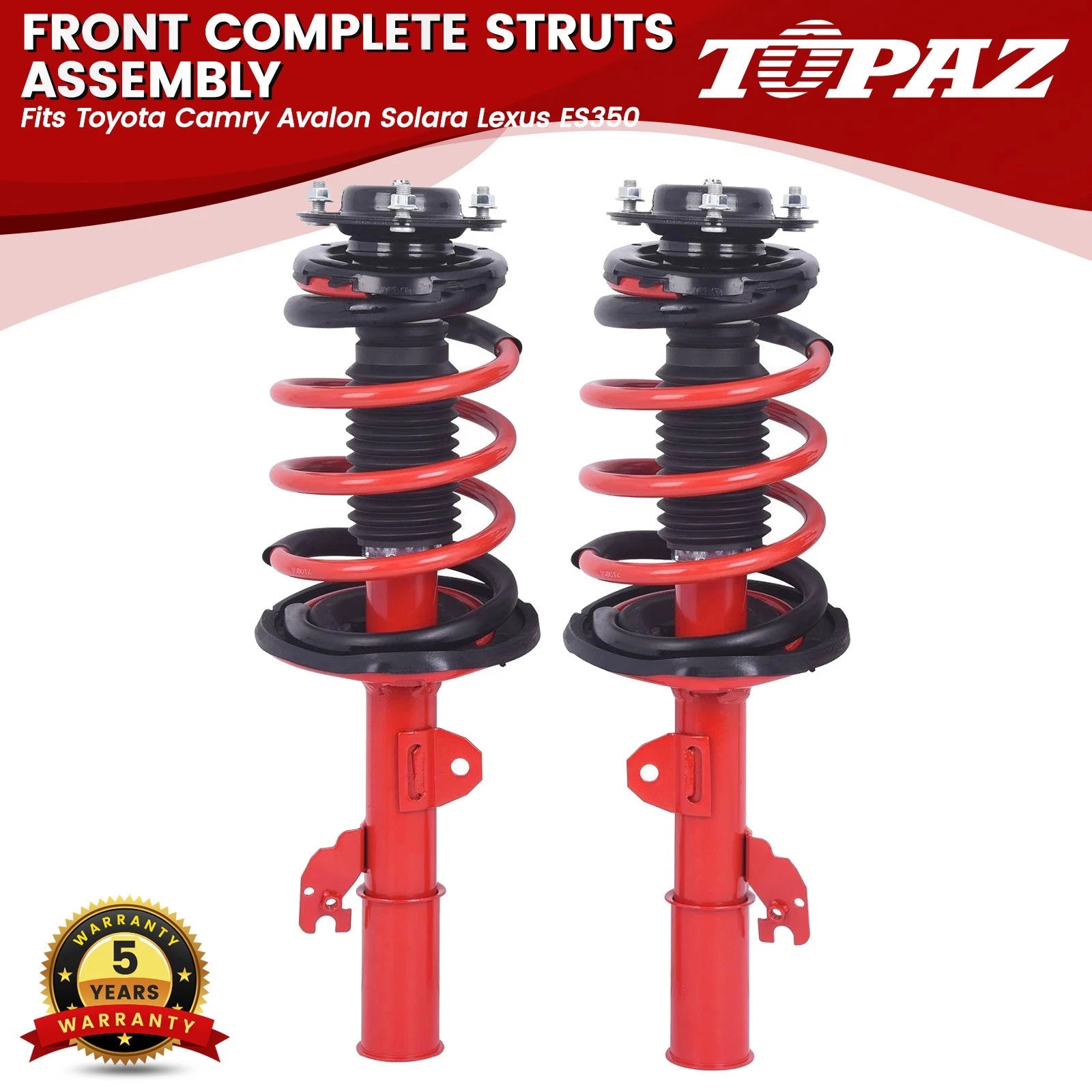 Front Struts with Coil Spring Assembly for Toyota Camry Avalon Lexus ES350 (2007–2011)