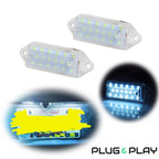 Clear Ice Blue LED License Plate Light for Mitsubishi Lancer Evolution (2003–2017)