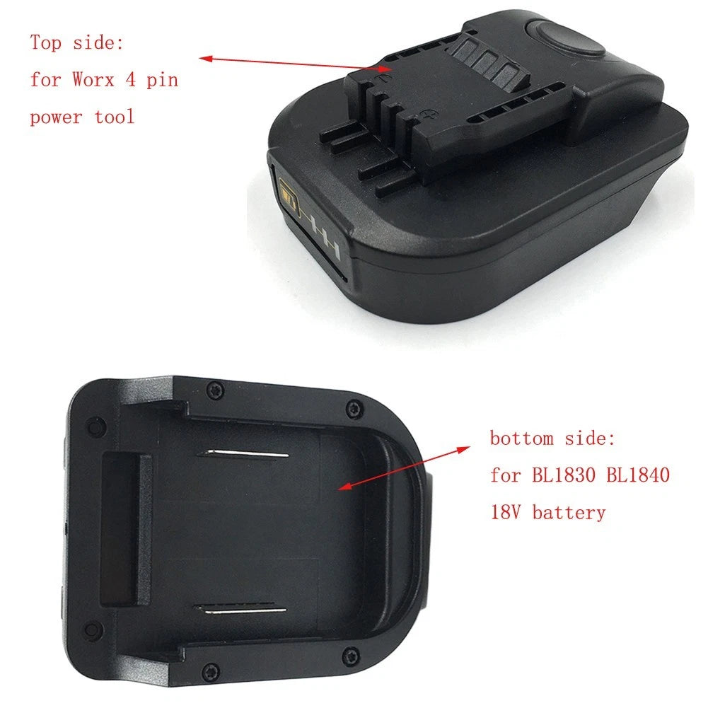 Adapter for BL1830 18V Battery to Fit 20V 4 Pin Power Tools