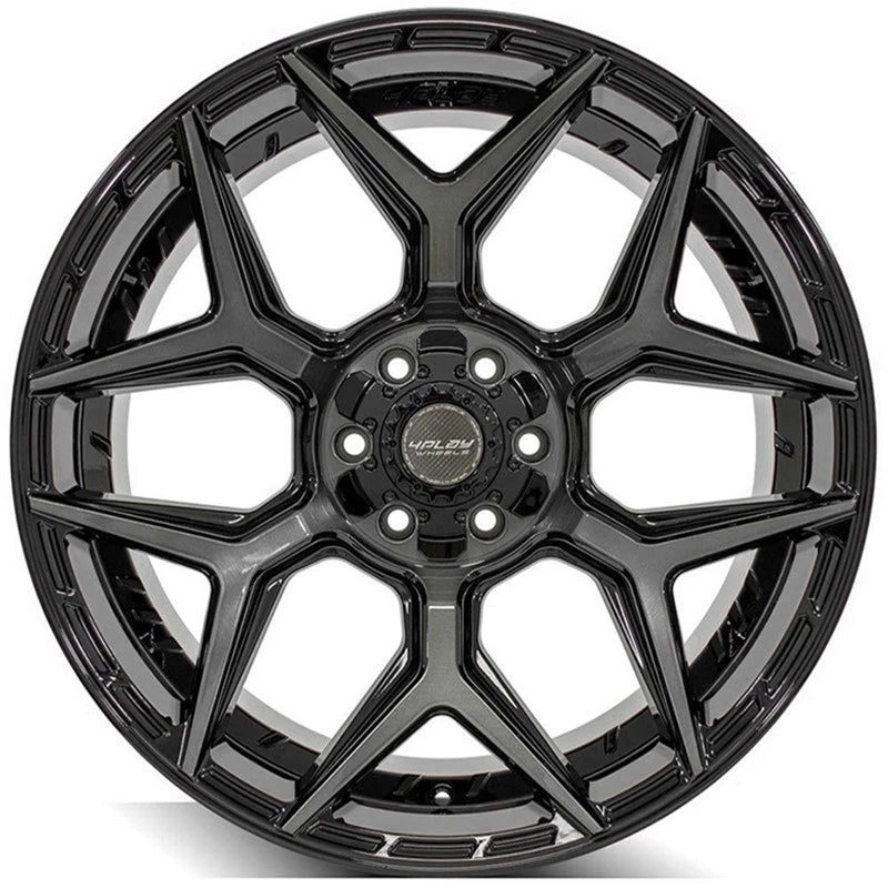 22 Inch Gloss Black Wheel with Brushed Face for Toyota Sequoia (2023–2024)