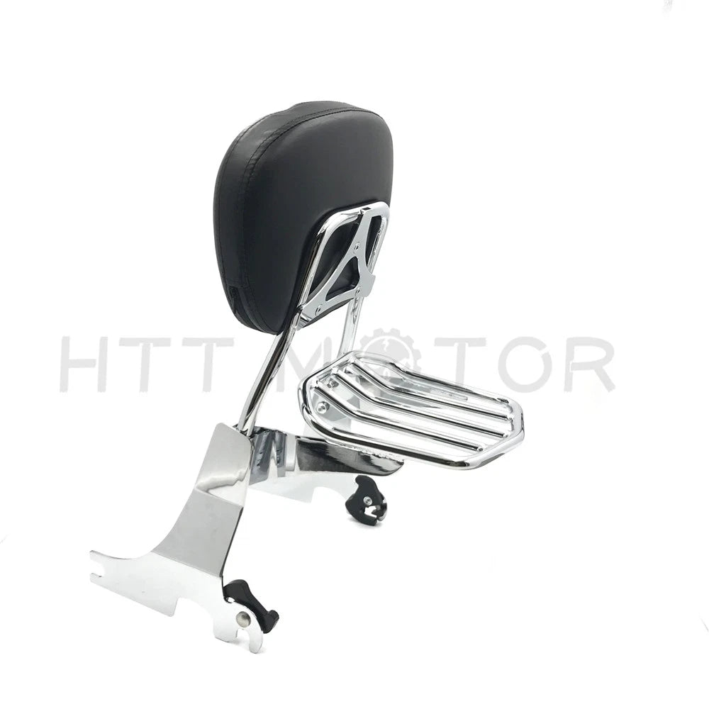 Detachable Sissy Bar Backrest w/ Luggage Rack for Sportster XL883 (2004–2016)