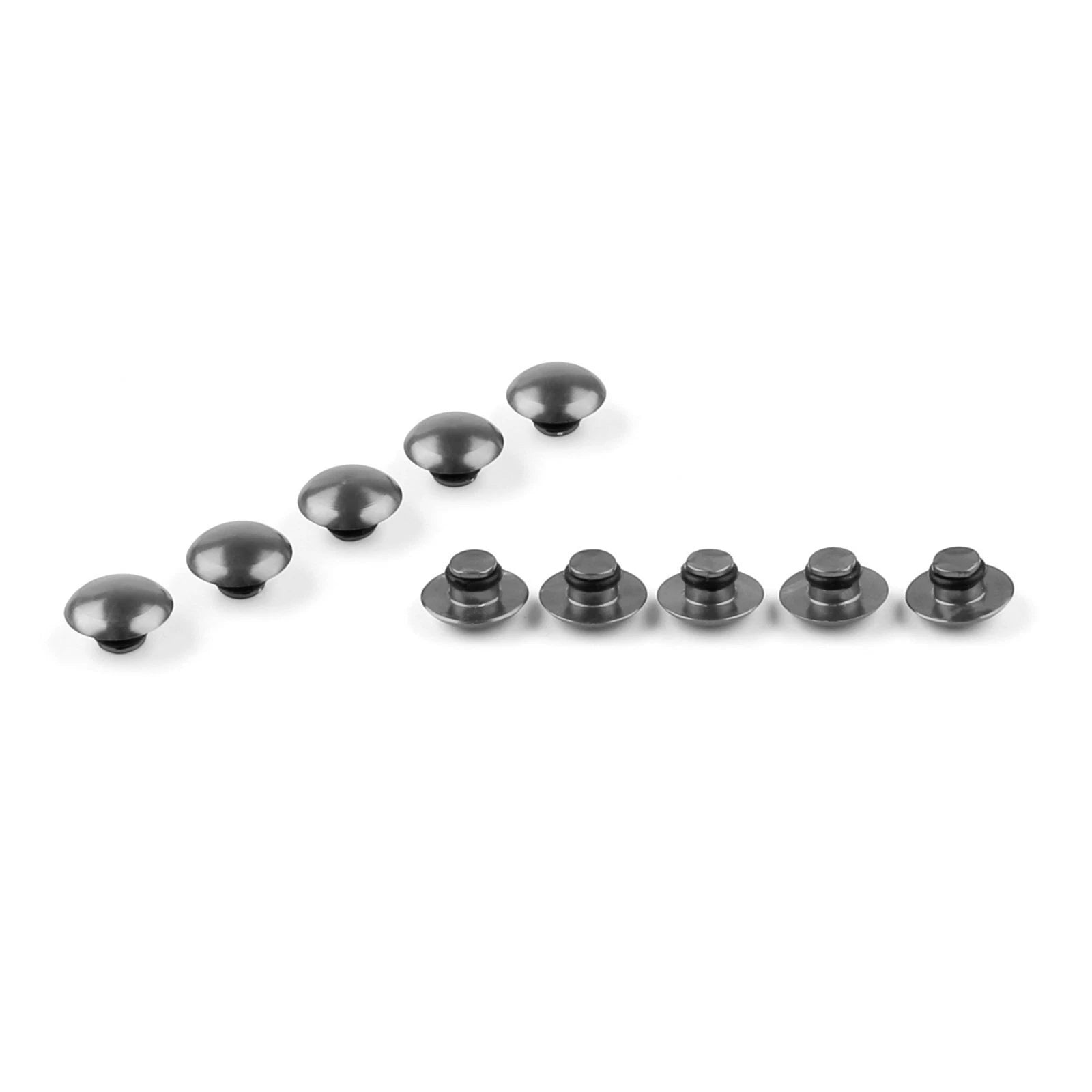 M10 Hex Socket Bolt Screw Nut Head Cover Cap for Universal Motorcycle (Gray)