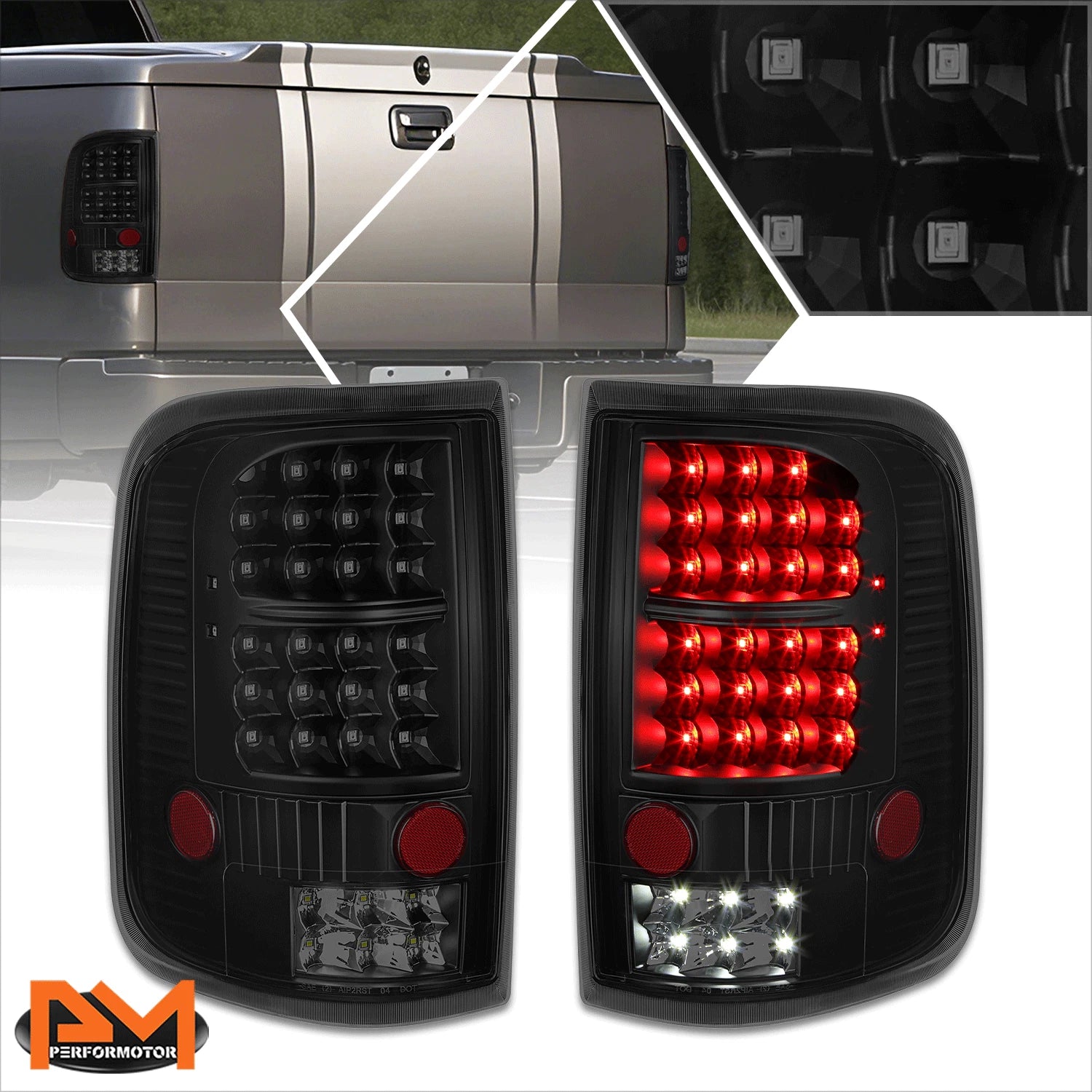 Full LED Tail Light for Ford F150/Lobo (2004–2008) Tinted